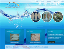 Tablet Screenshot of aksaseafood.com
